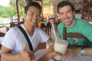 A delicious pina colada not made with watered-down rum! 